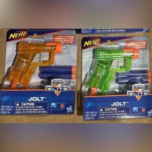 Nerf Jolt Blaster set  - Vibrant Orange and Green